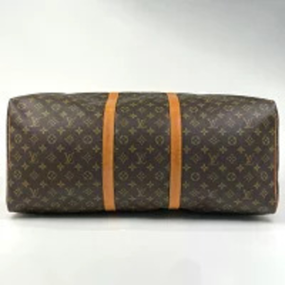 Louis Vuitton Business Bag Travel Boston Brown Monogram Keepall Handbag Brown